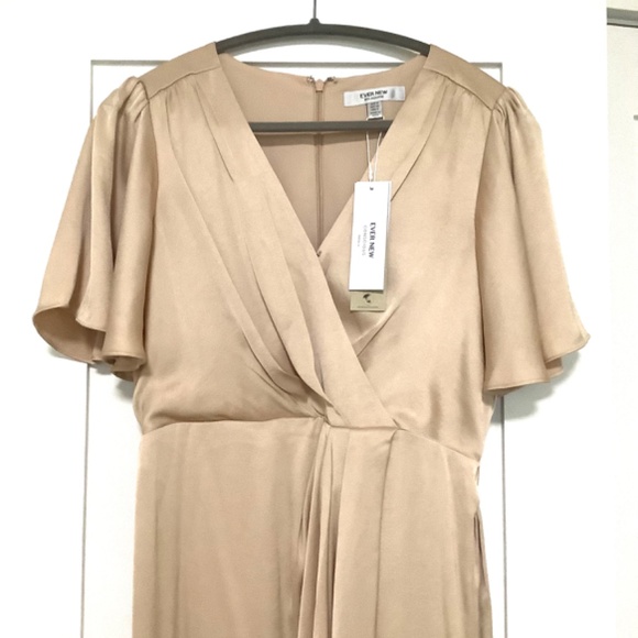 Ever New Melbourne Gold Satin Dress - Picture 2 of 10